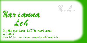 marianna leh business card
